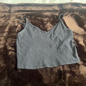 american eagle tank top, deep blue color